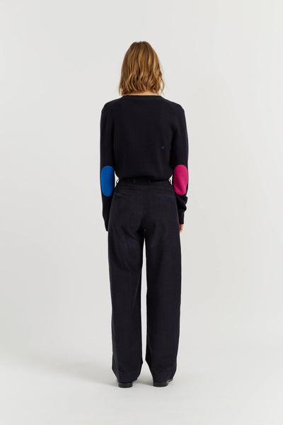 Navy Cotton Trousers