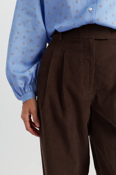 Chocolate Cotton Trousers
