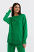 Forest-Green Wool-Cashmere Slouchy Sweater