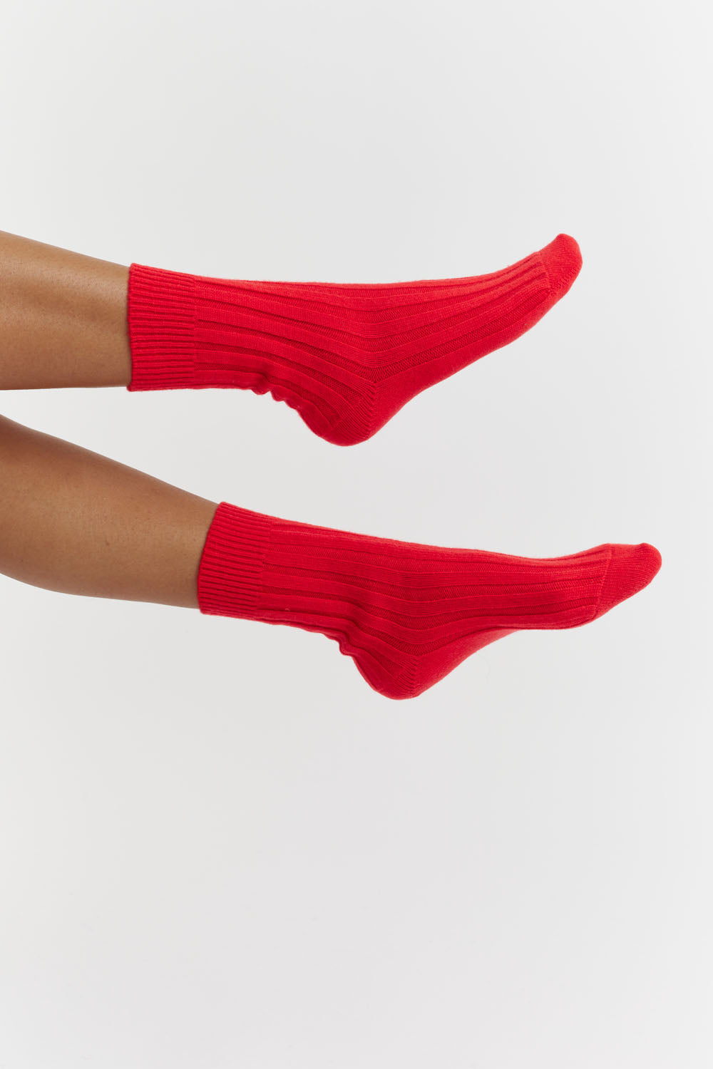 Red Wool-Cashmere Socks