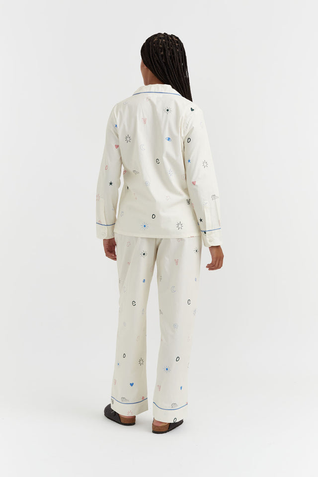 Cream Cotton Love Pyjamas image 5