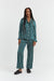 Green Silk Striped Pyjamas