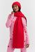 Bright-Red Wool-Cashmere Ribbed Scarf