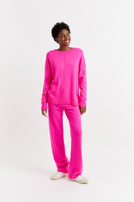 Wide leg cashmere best sale joggers