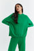 Forest-Green Wool-Cashmere Boxy Hoodie