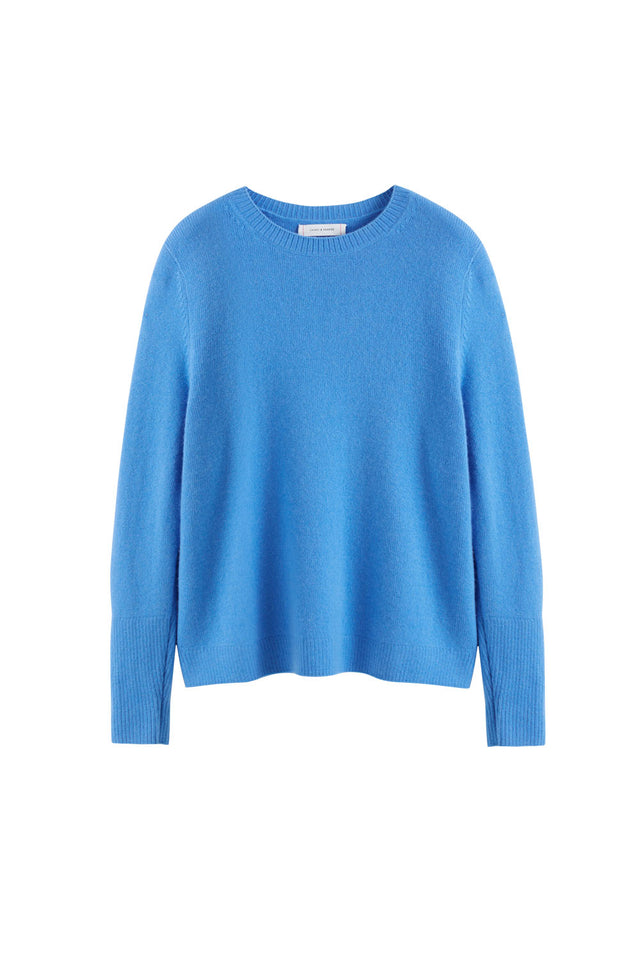 Sky-Blue Cashmere Boxy Sweater image 2