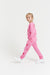 Flamingo-Pink Wool-Cashmere Kids Star Track Pants