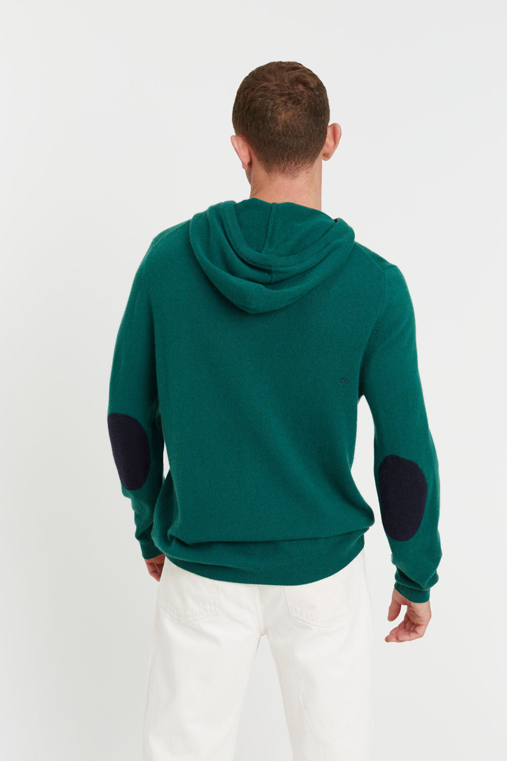 R. Options Fine Weight Zip Neck Elbow Patch Sweater for Men in Grey He –  Johnson's Hub Kewanee