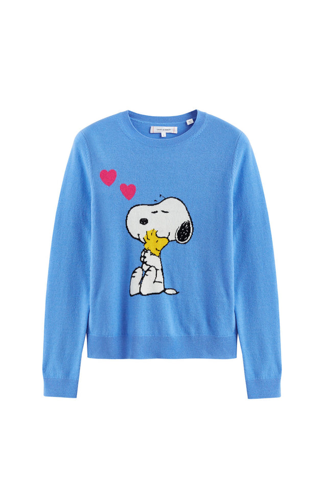 Blue Snoopy Love Wool-Cashmere Sweater image 2