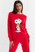 Red Snoopy Santa Wool-Cashmere Sweater