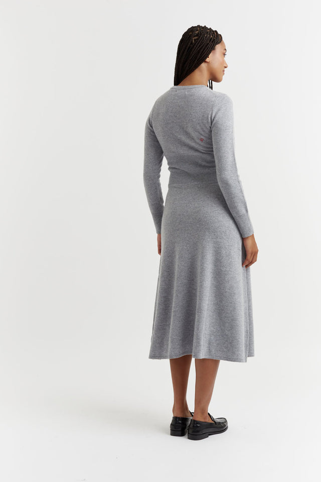 Grey Recycled Merino and Cashmere Dress image 2
