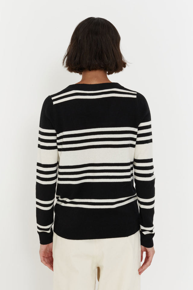 Black Wool-Cashmere Camille Sweater image 3