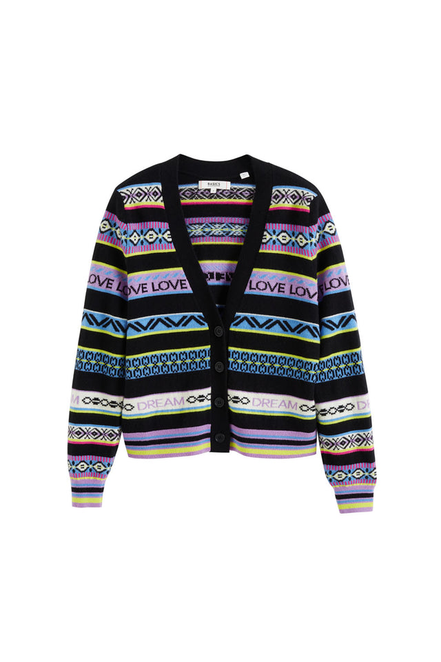 Multicoloured Wool-Cashmere Fair Isle Cardigan image 2
