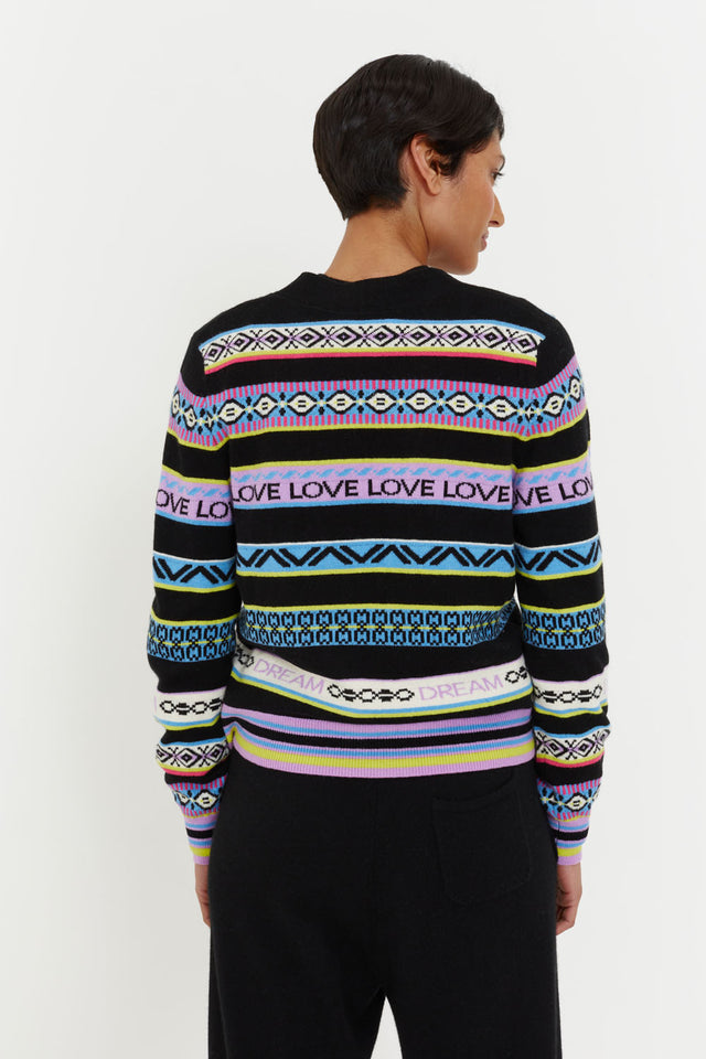 Multicoloured Wool-Cashmere Fair Isle Cardigan image 3