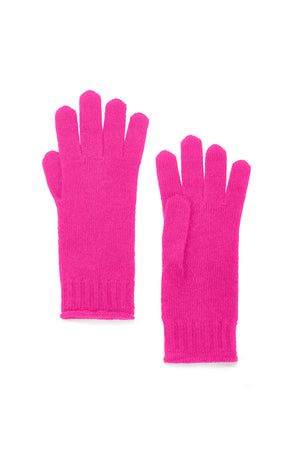 fuchsia-wool-cashmere-gloves