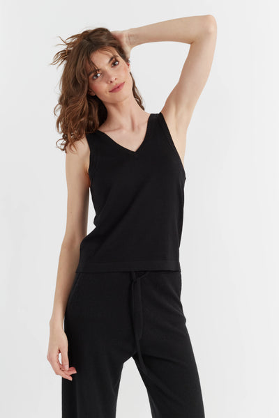 black-merino-vest