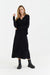Black Wool-Cashmere Collared Sweater