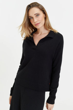 black-wool-cashmere-collared-sweater
