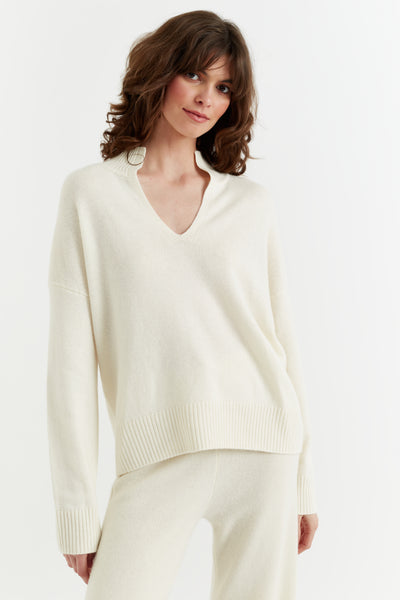 cream-cashmere-v-neck-funnel-sweater