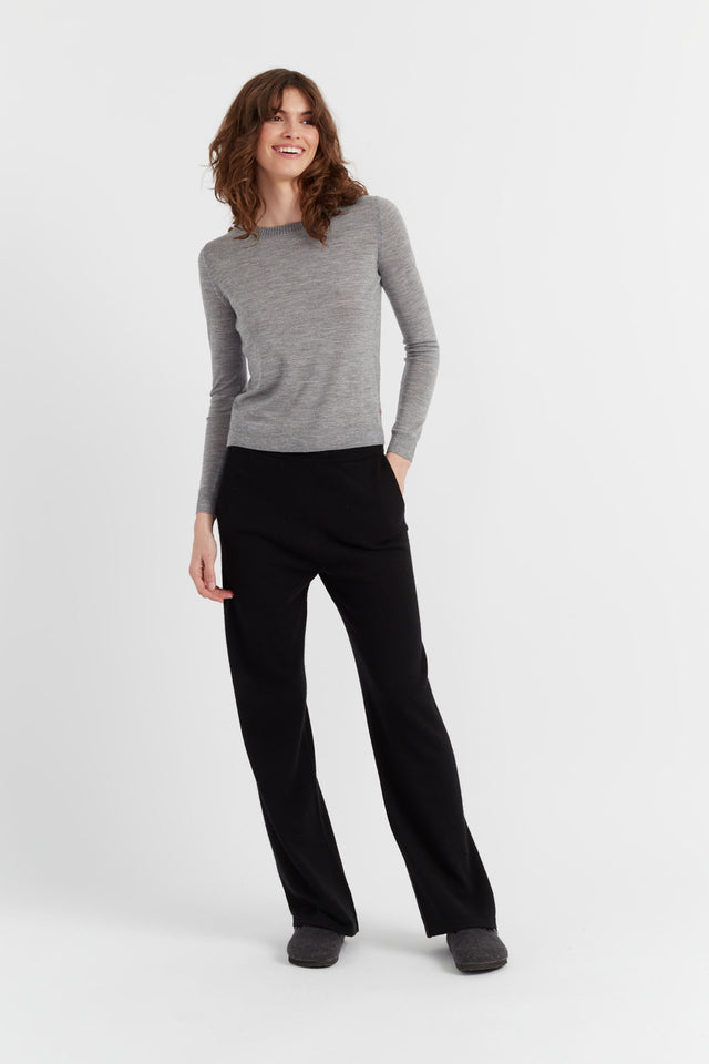 Grey Pure Merino Sweater image 4