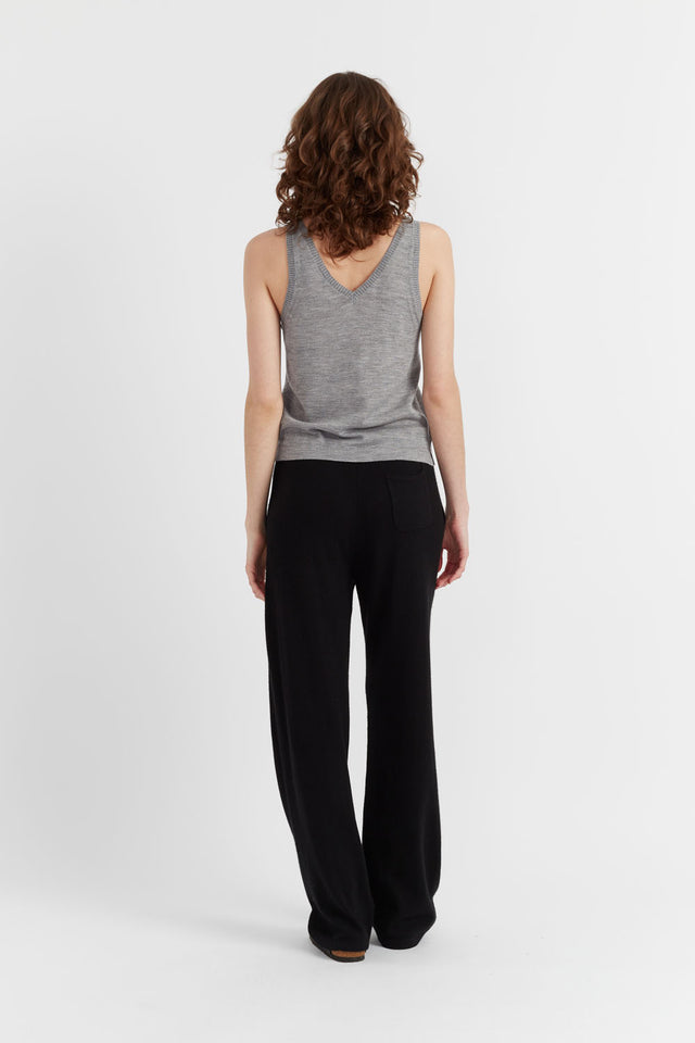 Grey Pure Merino Vest image 2