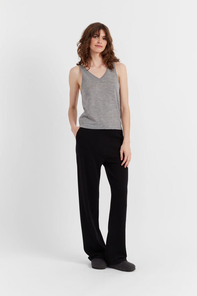 Grey Pure Merino Vest image 4