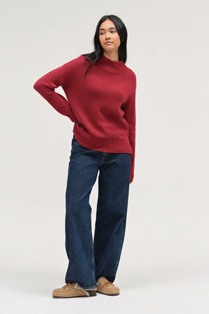 cherry-pure-cashmere-funnel-neck-sweater