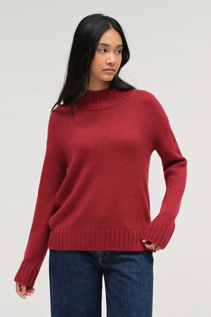 cherry-pure-cashmere-funnel-neck-sweater