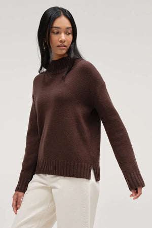 chocolate-pure-cashmere-funnel-neck-sweater