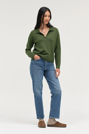 green-wool-cashmere-collared-sweater