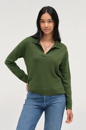 green-wool-cashmere-collared-sweater
