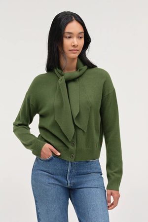 green-wool-cashmere-tie-neck-cardigan
