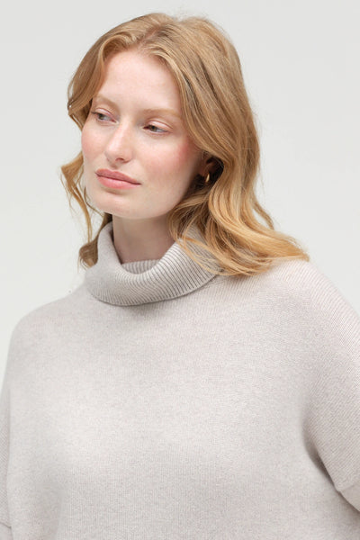 Chinchilla Pure Cashmere Rollneck Sweater