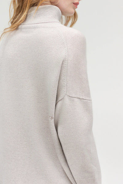 Chinchilla Pure Cashmere Rollneck Sweater