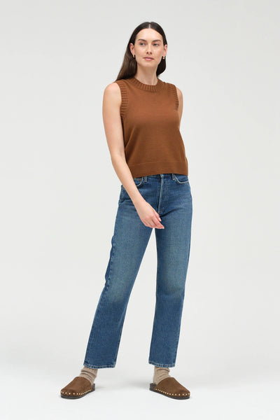 Toffee Wool-Cashmere Tank
