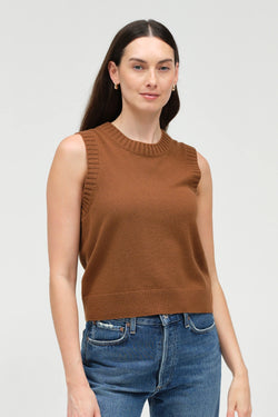 Toffee Wool-Cashmere Tank