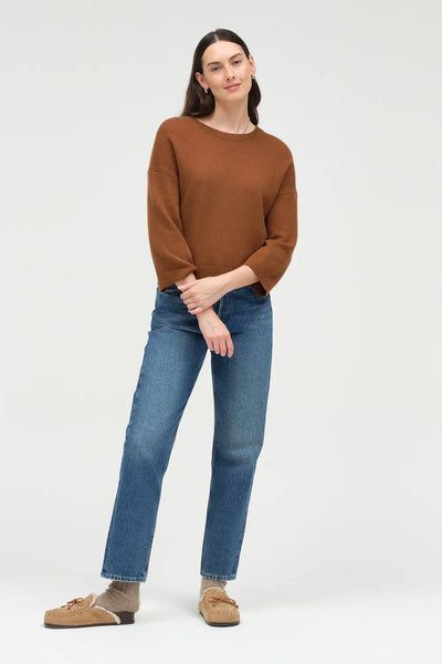 Toffee Cloud Cashmere Cropped Sweater