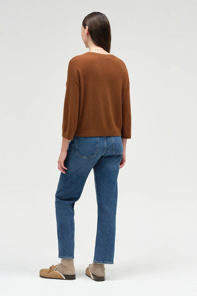 Toffee Cloud Cashmere Cropped Sweater