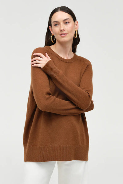 Toffee Cloud Cashmere Slouchy Sweater