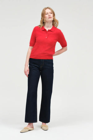 velvet-red-brushed-cashmere-polo-tee