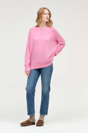 flamingo-pink-pure-cashmere-slouchy-sweater