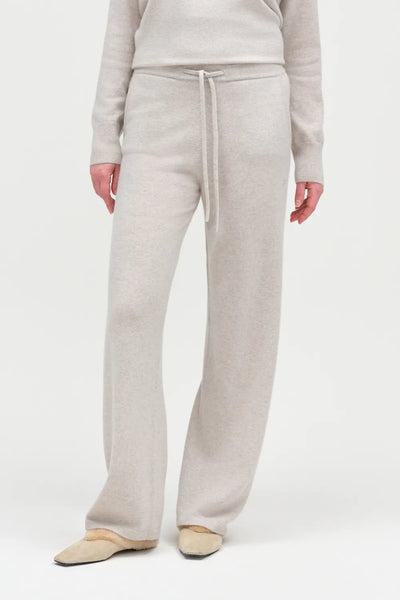 Chinchilla Pure Cashmere Wide Leg Track Pants