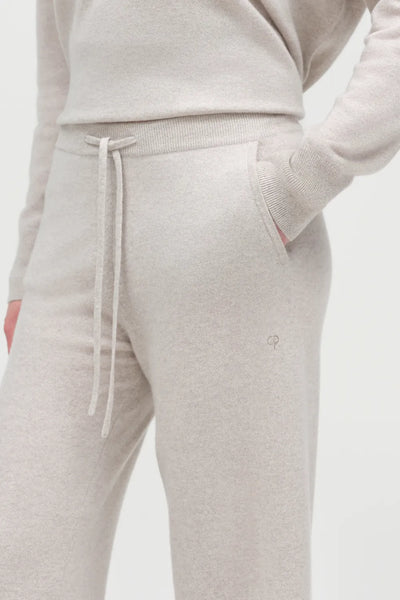 Chinchilla Pure Cashmere Wide Leg Track Pants