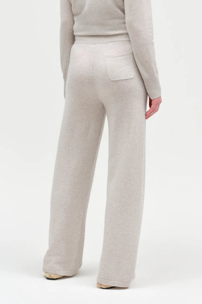 Chinchilla Pure Cashmere Wide Leg Track Pants