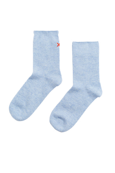 Baby-Blue Wool-Cashmere Socks