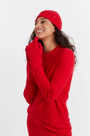 velvet-red-wool-cashmere-gloves