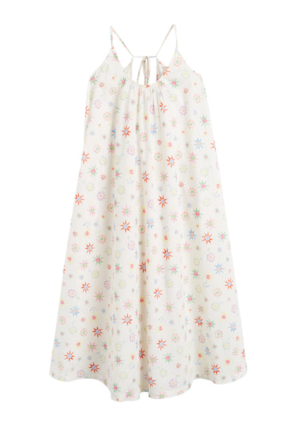 Floral dress on a white background