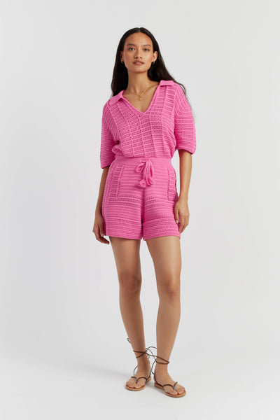 pink-cotton-crochet-shorts