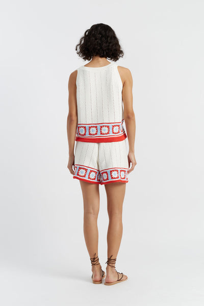 Terracotta Cotton Hand Crochet Vest