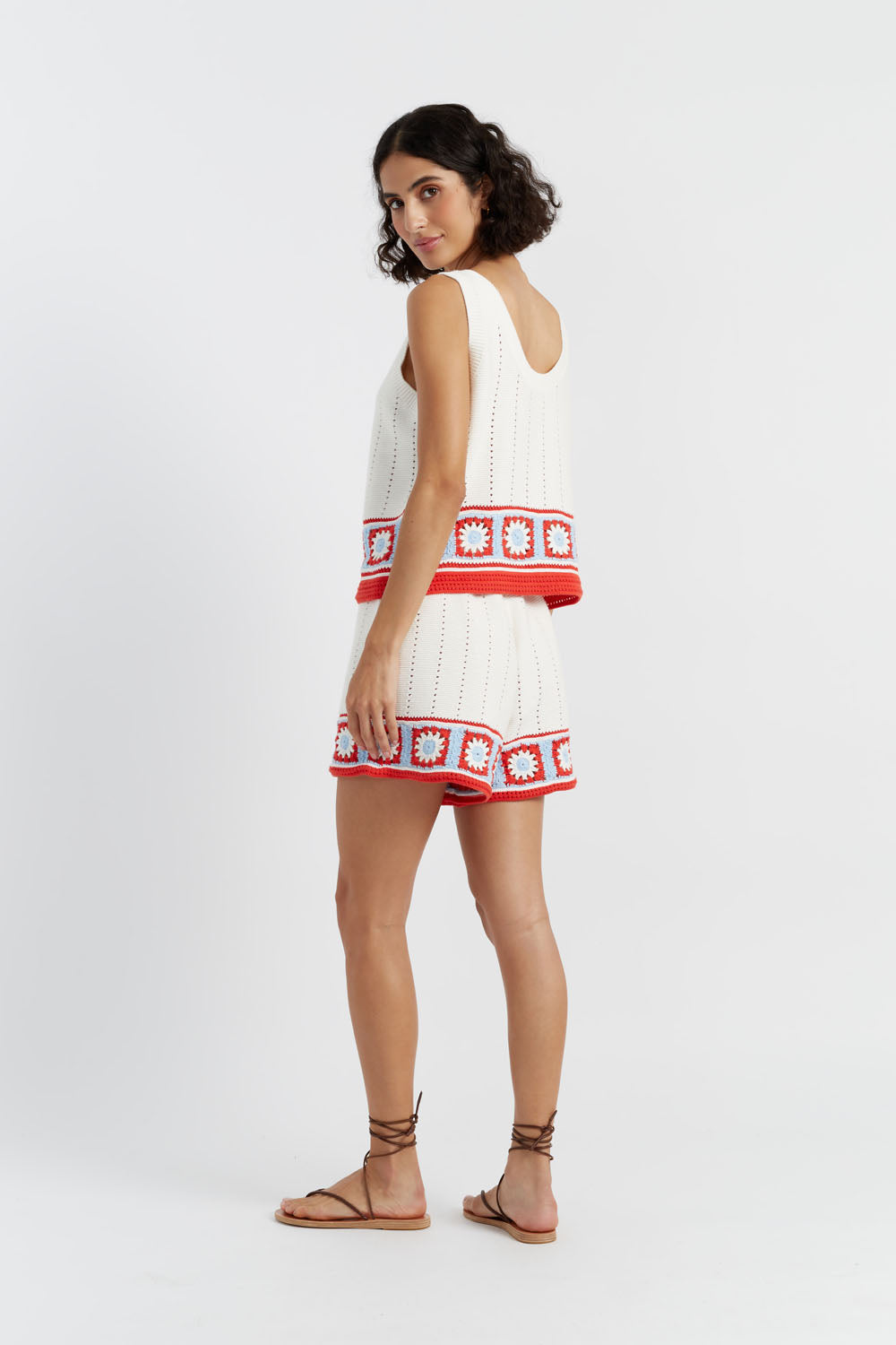 Blue Cotton-Cashmere Dress